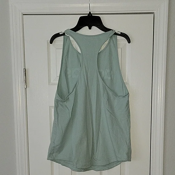 Adidas Women's Mint Green Racer Back Tank Top - Picture 3 of 5